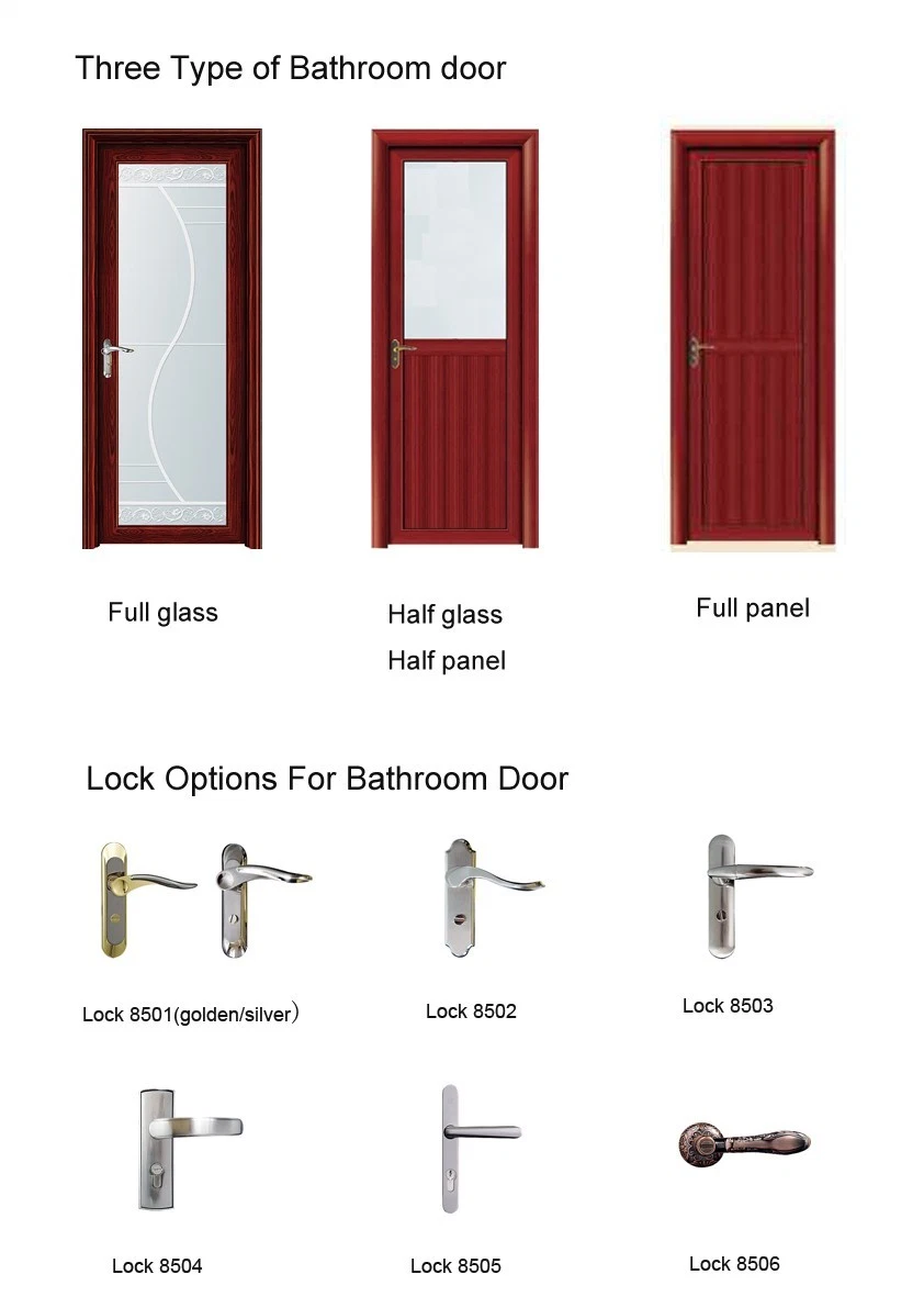 Eco-Friendly Skin Moulded Wood Door Ecotype Aluminum Wood Door with Aluminum Frame