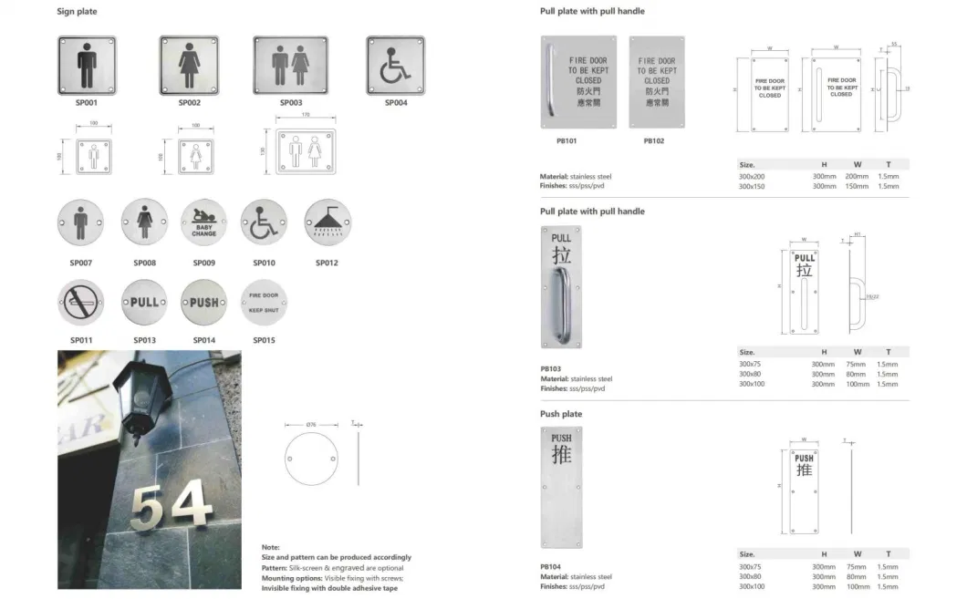 Modern Design Simple Style PVC Door 30 Inches by 80 Inches