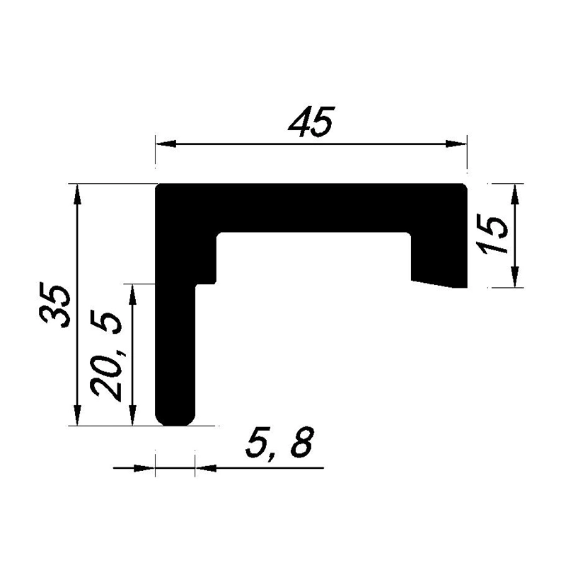 Customized High Quality Environmental Waterproof Hidden Composite Primed WPC Door Frame