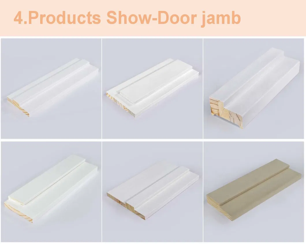 Finger Joint Rails Stiles White Primed Timber Door Inner Frame