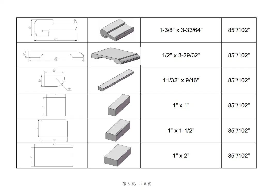 High Quality PVC Jamb PVC Frame Door Frame